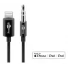 Cabo de ligação áudio Goobay Apple Lightning para 3,5 mm 1 m preto