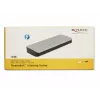 Dock para portátil DeLOCK 87725 com fios Thunderbolt 3 preto prateado