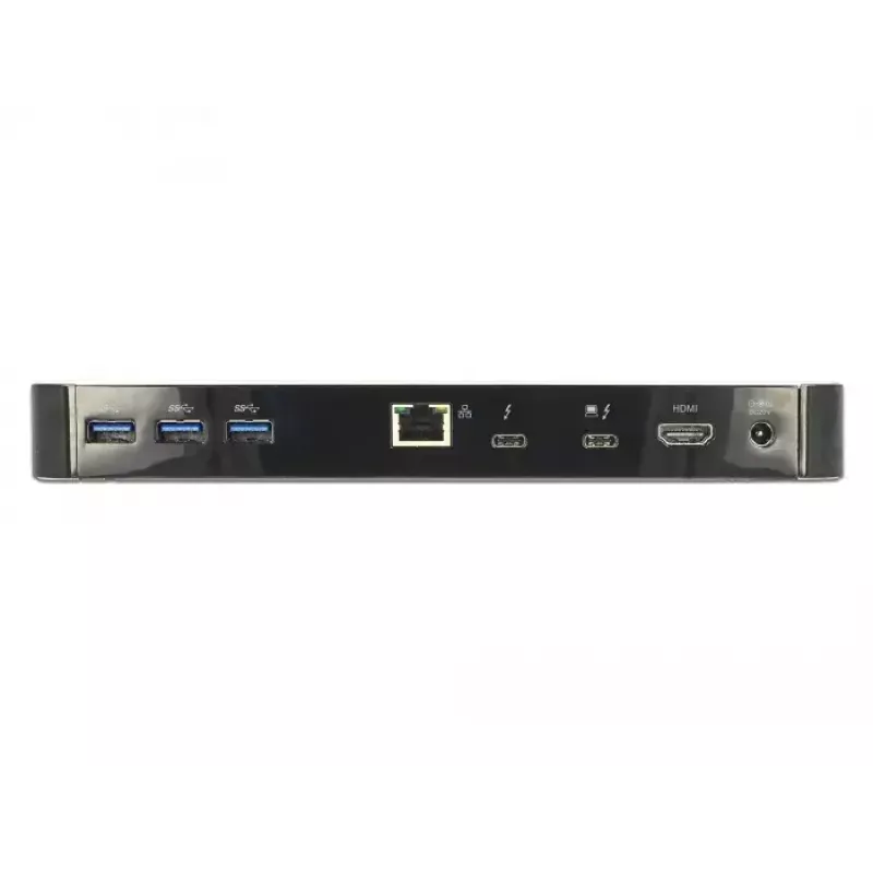 Dock para portátil DeLOCK 87725 com fios Thunderbolt 3 preto prateado
