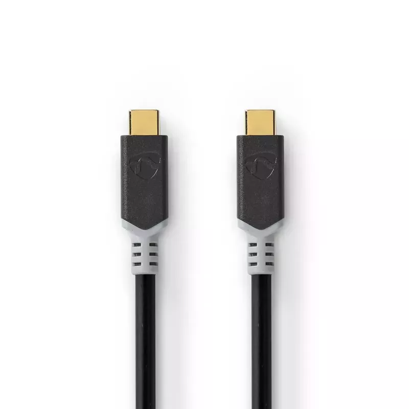 Cabo USB Nedis CCBW64020AT20 USB4 Gen 2x2 2 m USB C preto prateado
