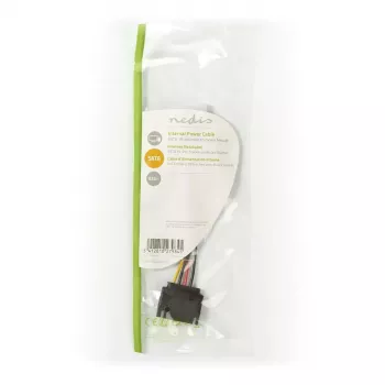 Cabo de alimentação interno Nedis CCGP73520VA015 0,15 m 2 x SATA 15 pinos Molex 4 pinos