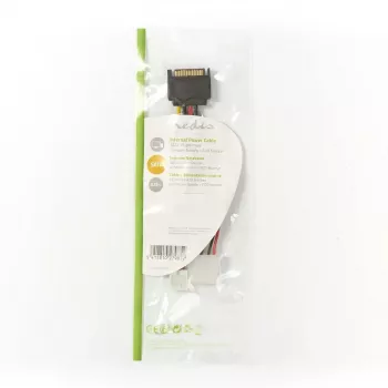 Cabo de alimentação interno Nedis CCGP73550VA015 0,15 m SATA 15 pinos macho