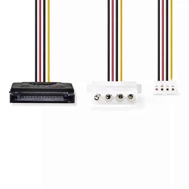 Cabo de alimentação interno Nedis CCGP73550VA015 0,15 m SATA 15 pinos macho