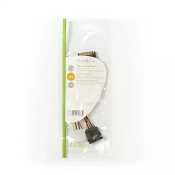 Cabo de alimentação interno Nedis CCGP73555VA015 0,15 m SATA 15 pinos Molex