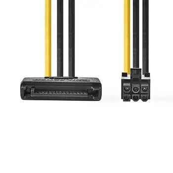 Cabo de alimentação interno Nedis CCGP74200VA015 0,15 m SATA 15 pinos macho