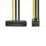 Cabo de alimentação interno Nedis CCGP74200VA015 0,15 m SATA 15 pinos macho