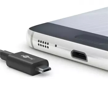 Fonte de alimentação Micro-USB Goobay 15 W carregador para interiores 3 A 1,5 m preto