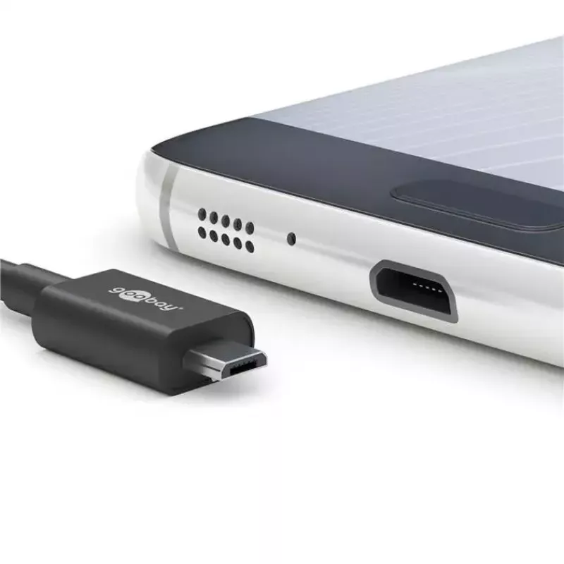 Goobay 49603 fonte de alimentação Micro-USB, 15 W, 3 A, 5 V, preto