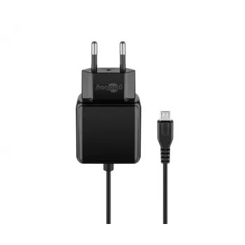 Fonte de alimentação Micro-USB Goobay 15 W carregador para interiores 3 A 1,5 m preto
