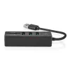 Hub USB Nedis CCGB61250BK01 USB 3.2 Gen 1 Type-A 5000 Mbit/s preto