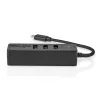 Dock para portátil Nedis CCGB64250BK01 com fios USB Type-C preto 5 Gbit/s