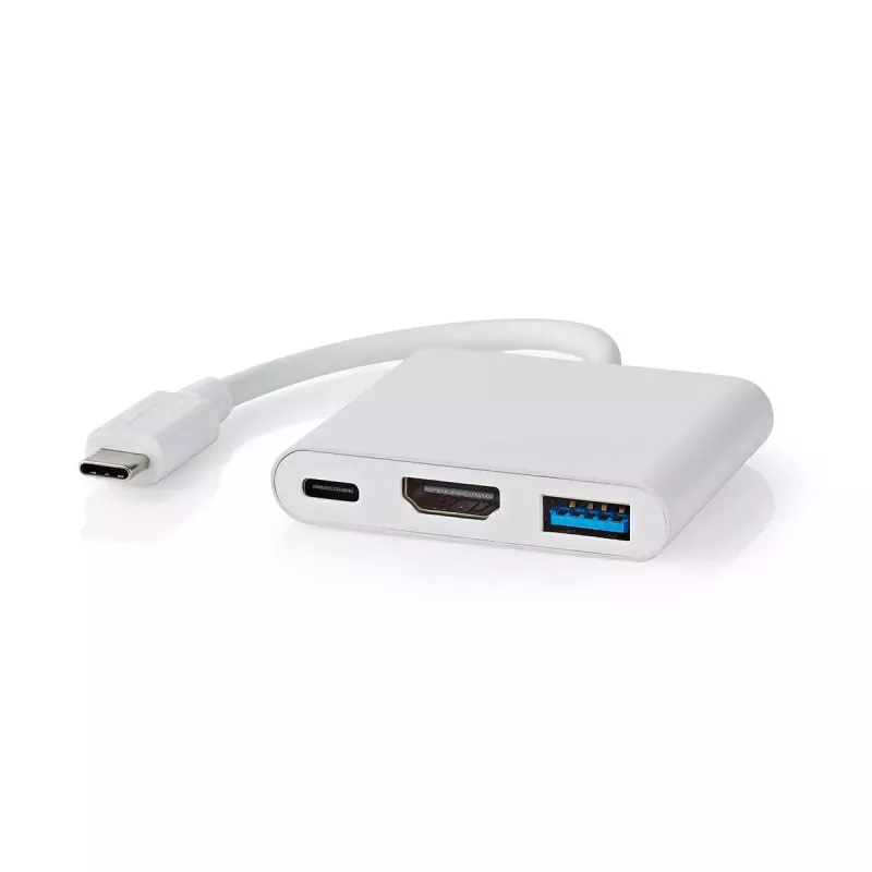 Dock para portátil Nedis CCGB64770WT01 USB Type-C com fios 7,5 W