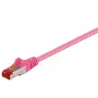 Cabo de patch Goobay CAT 6 S/FTP PiMF magenta 5 m