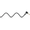 Cabo de áudio Goobay (WENTRONIC) 3,5 mm jack–3,5 mm jack, 1 m, AWG28, banhado a ouro, blindagem magnética, preto/prateado