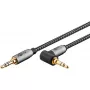 Cabo de áudio Goobay / WENTRONIC 3,5 mm jack – 3,5 mm jack, 5 m, cobre, contactos banhados a ouro, blindagem magnética
