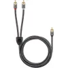 Cabo de áudio WENTRONIC Goobay 65303 — 10 m, 2×RCA (macho) para RCA (macho), cobre, contactos banhados a ouro