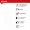 Displex Smart Glass (9H) para Samsung Galaxy A24/A25 5G, autocolante de montagem, à prova de quebra