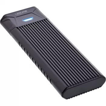 Caixa InLine USB3.2 Gen.2 USB-C para M.2 SSD (PCIe NVMe e SATA)