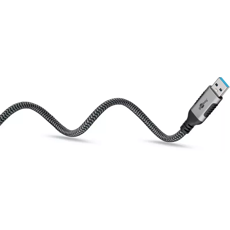 Adaptador de cabo Goobay USB A RJ-45 15m Preto Prateado