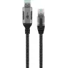 Adaptador de cabo Goobay USB A RJ-45 15m Preto Prateado