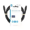 Cabo de áudio Nedis CAGL25000BK10 1 m TOSLINK Preto