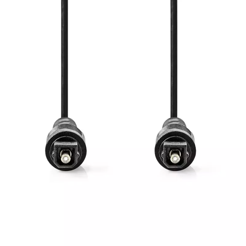 Cabo de áudio Nedis CAGL25000BK10 1 m TOSLINK Preto