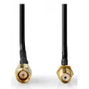 Cabo coaxial Nedis CSGL02010BK10 1 m SMA Preto