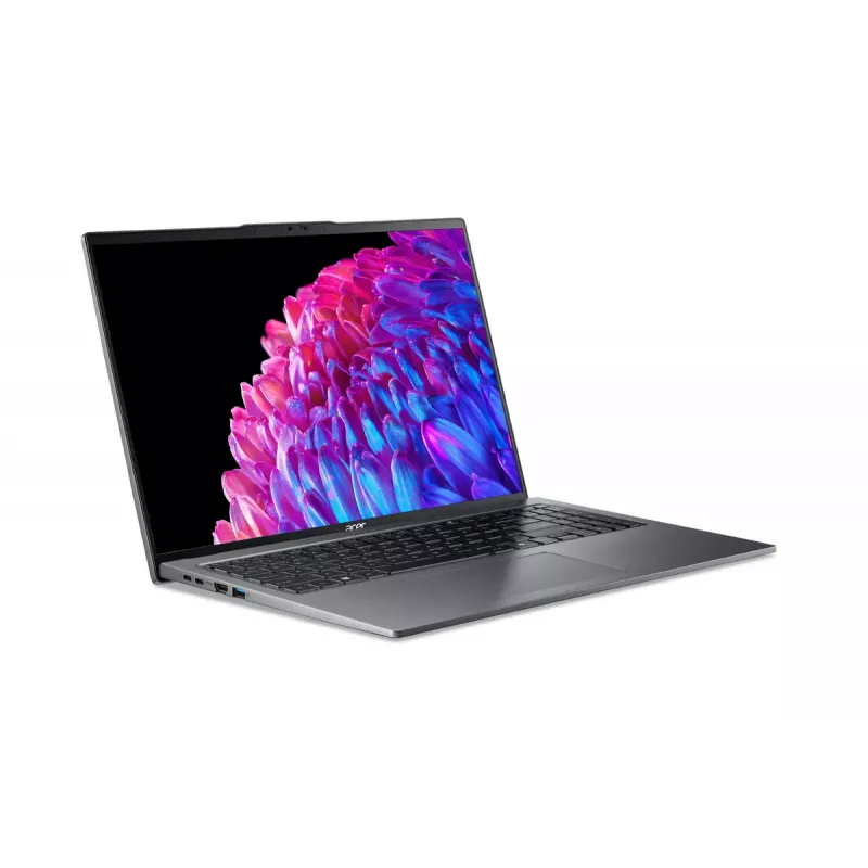 Portátil Acer Swift Go 16 SFG16-72-76Q5 — Intel Core Ultra 7 155U, 16 inch (40,6 cm) 3.2K 16 GB LPDDR5, 512 GB SSD, Windows 11 Home, Cinzento