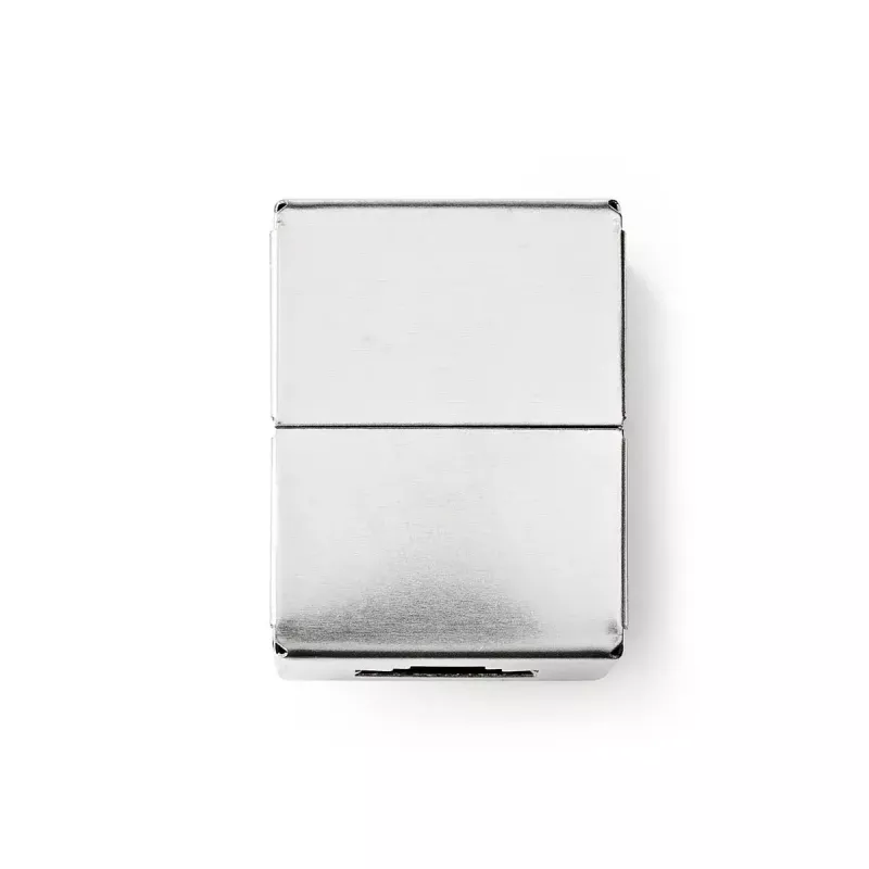 Conector de cabo Nedis CCGB89011ME RJ45 metal conector fêmea/conector fêmea