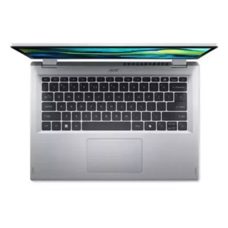 Portátil convertível Acer Aspire Go Spin 14 AGSP14-31PT-36R6 — 14 polegadas WUXGA Touch, Intel Core 3 N355 1,9 GHz, 16 GB LPDDR5, 512 GB SSD, Windows 11 Home, prateado