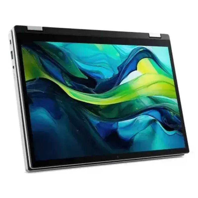 Portátil convertível Acer Aspire Go Spin 14 AGSP14-31PT-36R6 — 14 polegadas WUXGA Touch, Intel Core 3 N355 1,9 GHz, 16 GB LPDDR5, 512 GB SSD, Windows 11 Home, prateado