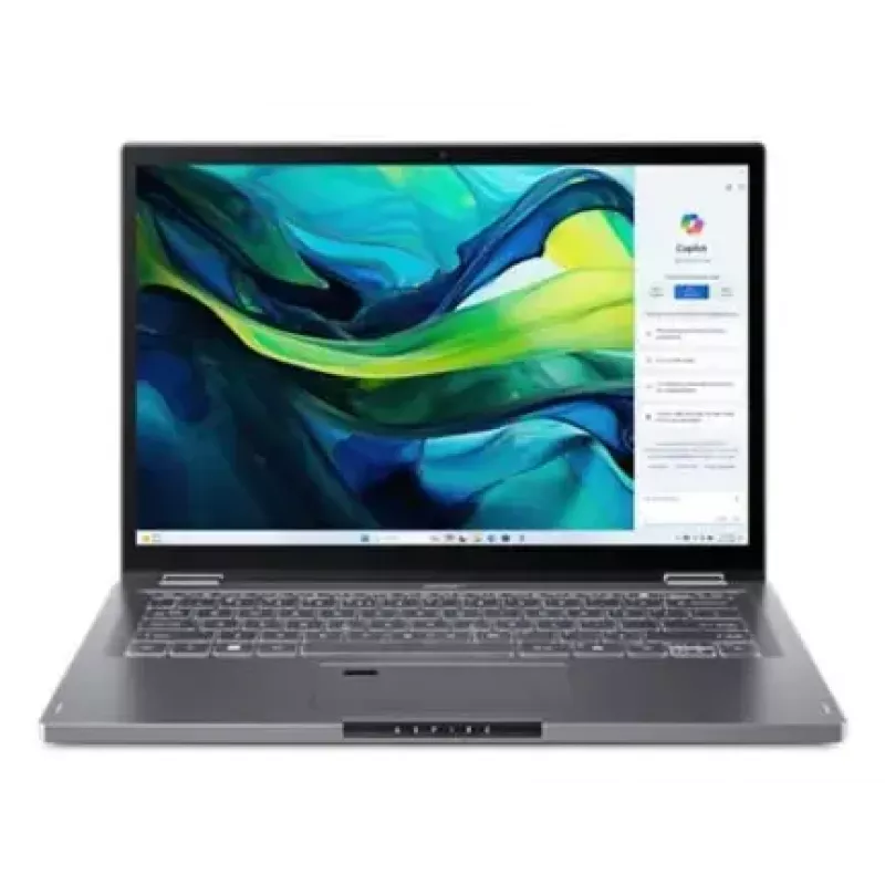 Acer Aspire Spin 14 ASP14-52MTN-79EW portátil 2 em 1, Intel Core Ultra 7 155U, 35,6 cm (14 polegadas) ecrã tátil WUXGA IPS 1920 x 1200, 32 GB de RAM, 1 TB SSD, Intel Graphics, Wi-Fi 6E, Windows 11 Home, cinzento aço