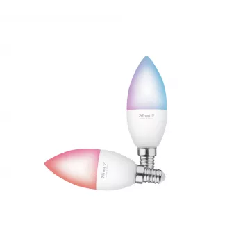 Lâmpada inteligente TRUST 71293 – Luz inteligente Wi-Fi, branco, AC, 37×100 mm, pack de 2