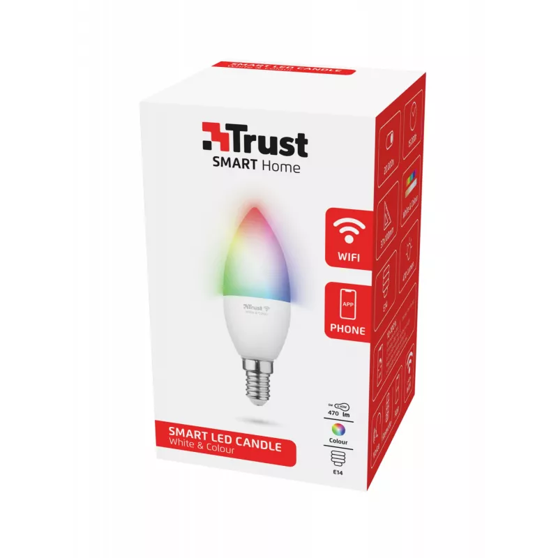 Lâmpada inteligente Trust 71280 Wi-Fi branco 100 mm