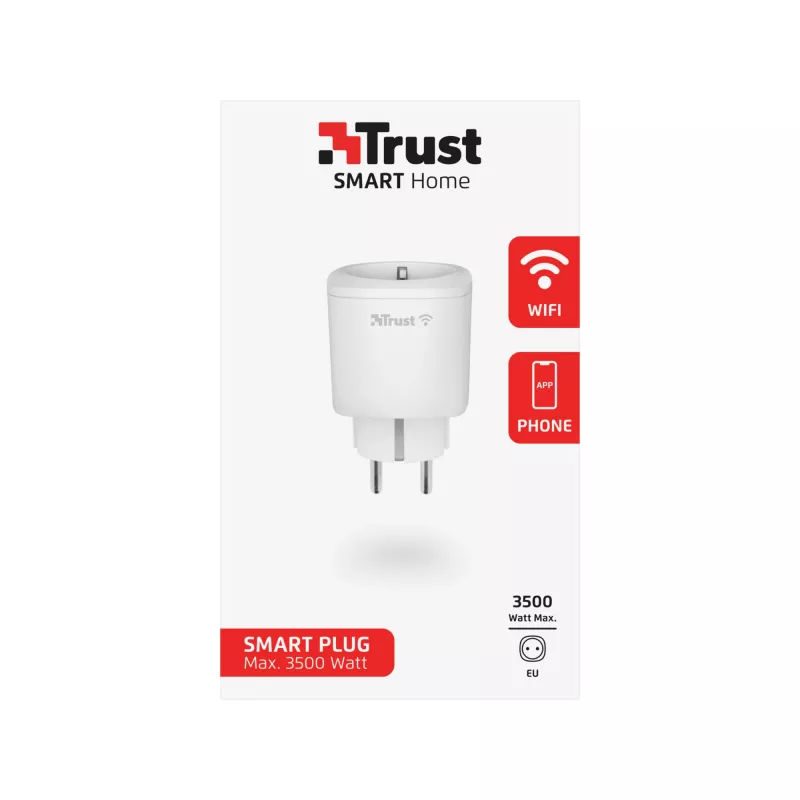 Tomada inteligente Trust 71289 3000 W branco interior sem fios Wi-Fi
