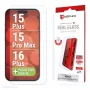 Película de proteção de ecrã Displex (10H) para Apple iPhone 15 Plus/15 Pro Max/16 Plus, moldura de montagem Eco, resistente a riscos