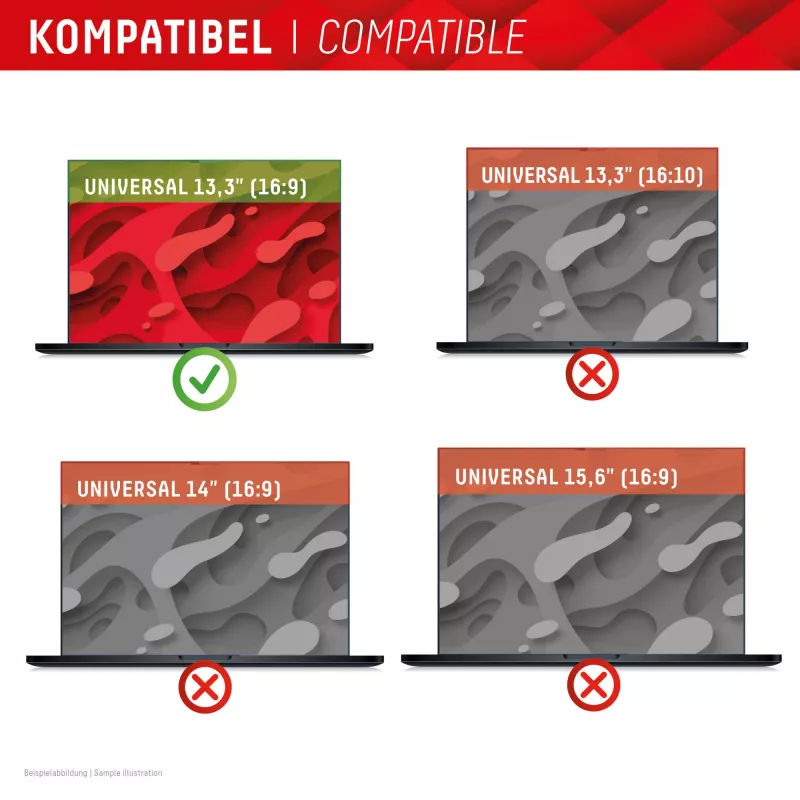 Filtro de privacidade removível de 2 vias Displex PRIVACY SAFE para portátil/notebook (sem moldura/frameless) 13,3