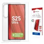 Película de proteção de ecrã + capa Displex para Samsung Galaxy S25 Ultra, moldura de montagem Eco, resistente a riscos