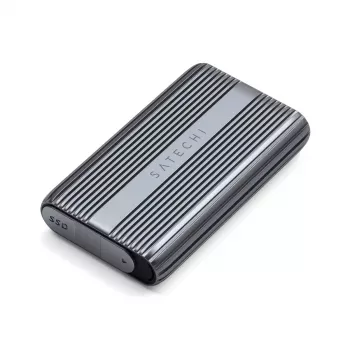 Caixa SSD Satechi USB4 NVMe SSD Pro 4 TB 40 Gbit/s cinzento transparente
