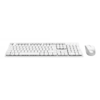 Trust Ody II Teclado Rato incluído Escritório RF sem fios alemão branco