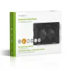 Base de arrefecimento para portátil Nedis NBCR200BK 2 ventoinhas 14 cm preto