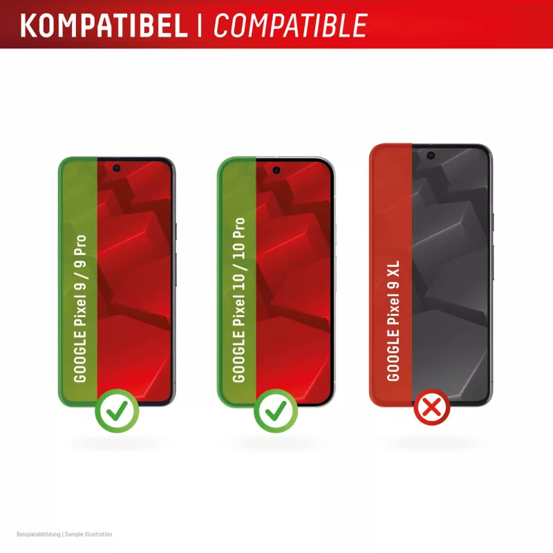 Película protetora de ecrã Displex (10H) para Google Pixel 9, Pixel 9 Pro, Pixel 10, Pixel 10 Pro, moldura de montagem Eco, resistente a riscos