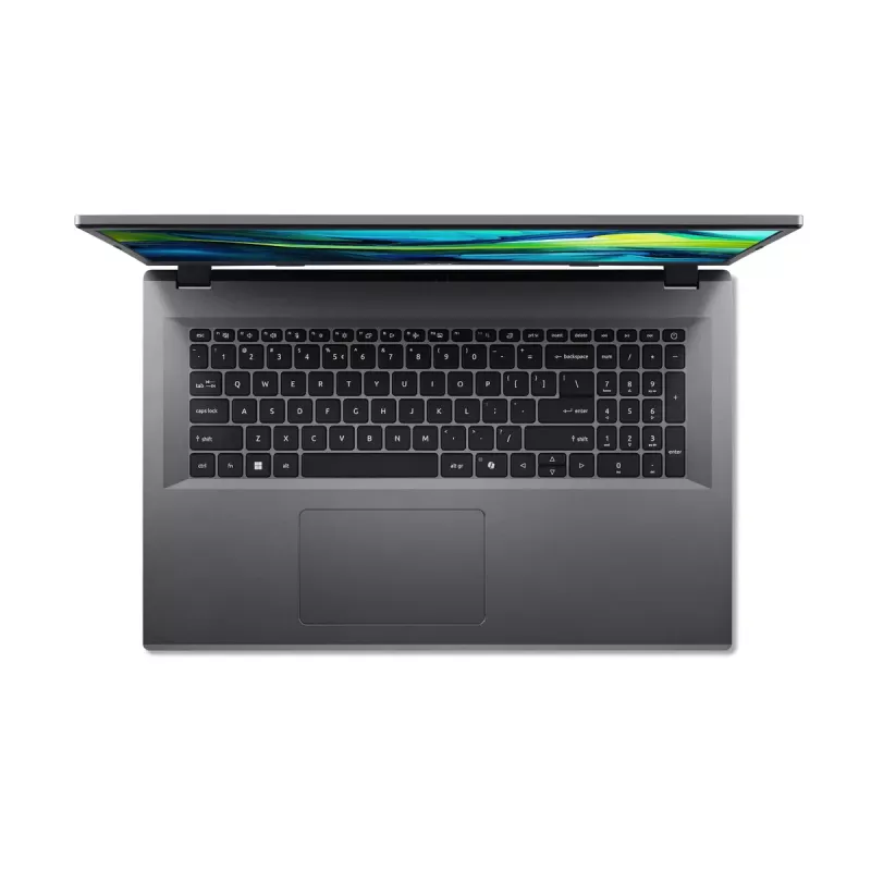 Portátil Acer Aspire Go 17 AG17-31P-36CG — 17,3 polegadas Full HD, Intel Core 3 N355, 8 GB LPDDR5, 512 GB SSD, eShell, cinzento