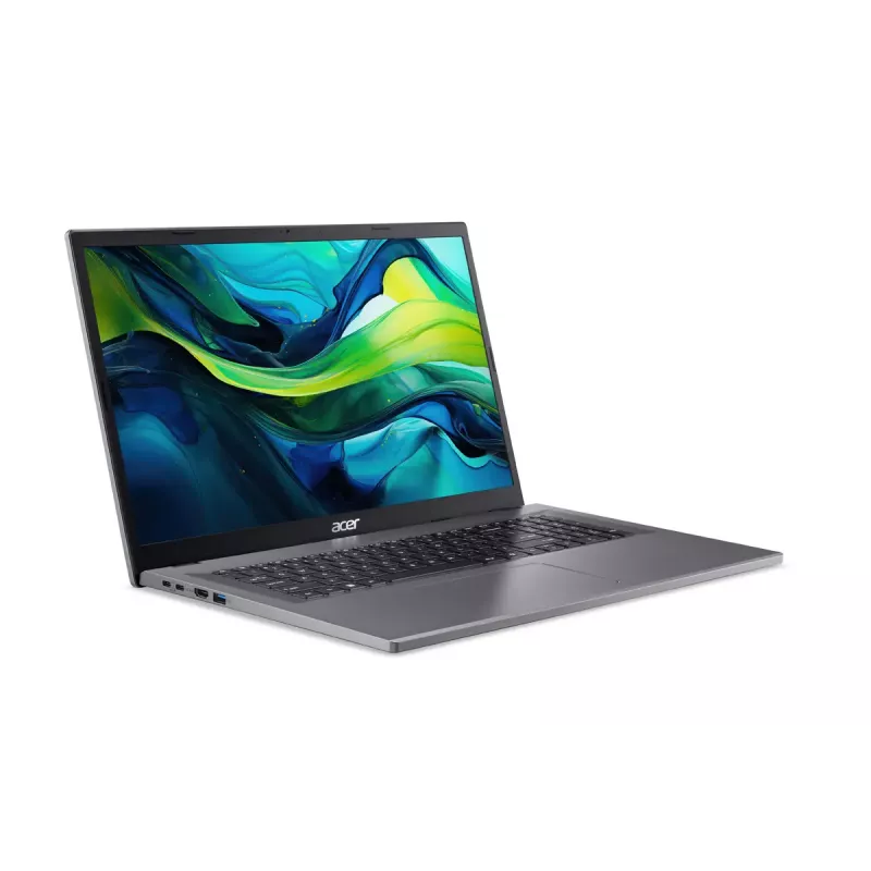 Portátil Acer Aspire Go 17 AG17-31P-36CG — 17,3 polegadas Full HD, Intel Core 3 N355, 8 GB LPDDR5, 512 GB SSD, eShell, cinzento