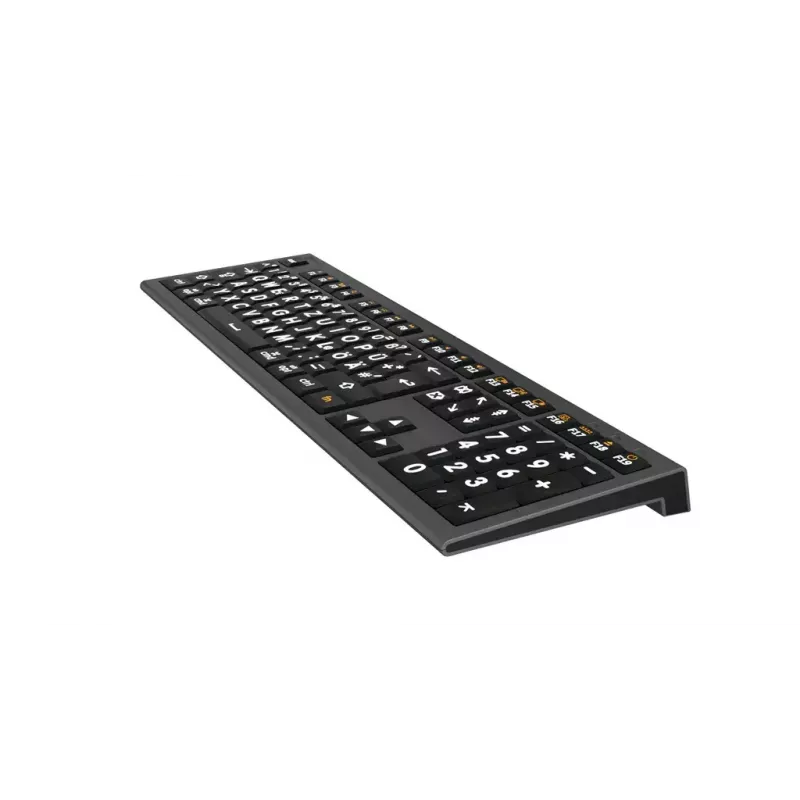 Logickeyboard LKB-LPWB-A2M-DE Teclado Universal USB QWERTZ Alemão Preto
