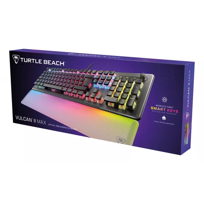 Turtle Beach Vulcan II Max Teclado Gaming USB QWERTZ Preto