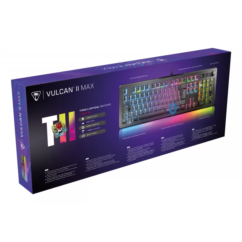 Turtle Beach Vulcan II Max Teclado Gaming USB QWERTZ Preto