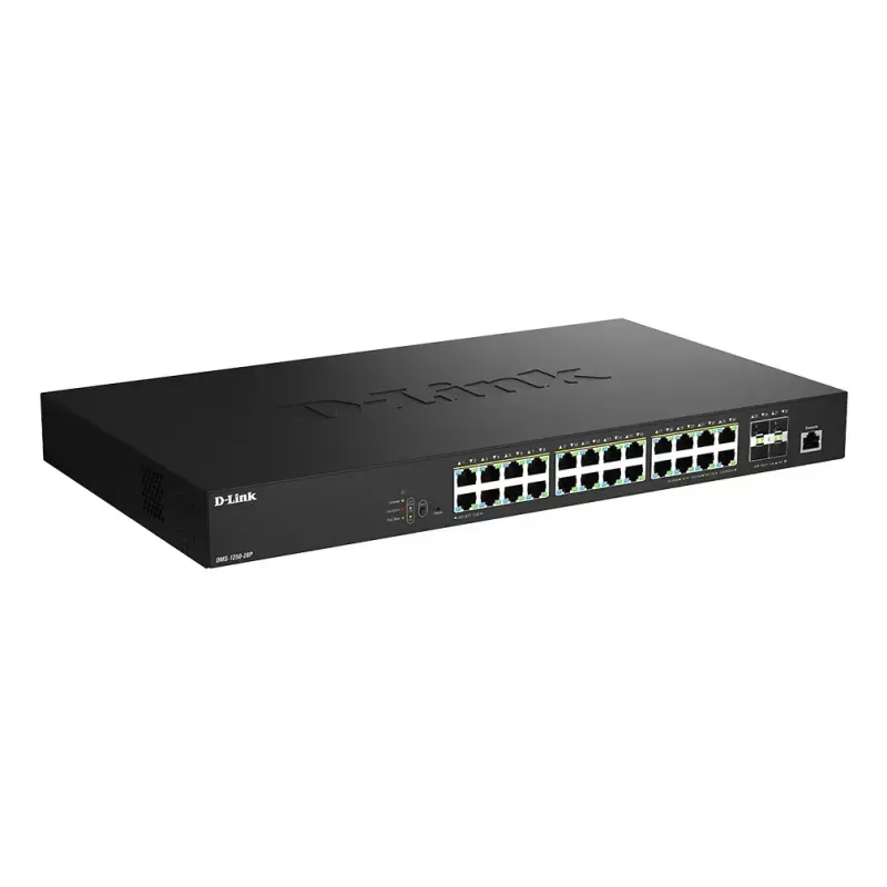 D-Link Switch Smart Managed 28 portas 2.5G Multi-Gigabit PoE++ com 4 portas 10G SFP+