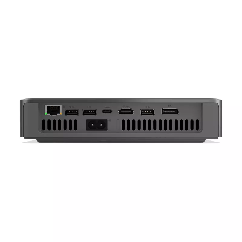 Lenovo IdeaCentre Mini 01Q8X10 Snapdragon X1-26-100 32 GB LPDDR5x-SDRAM 1 TB SSD Windows 11 Home Mini-PC Cinzento