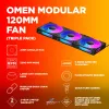 Ventoinha HP OMEN Modular 120mm - pack de três Preto